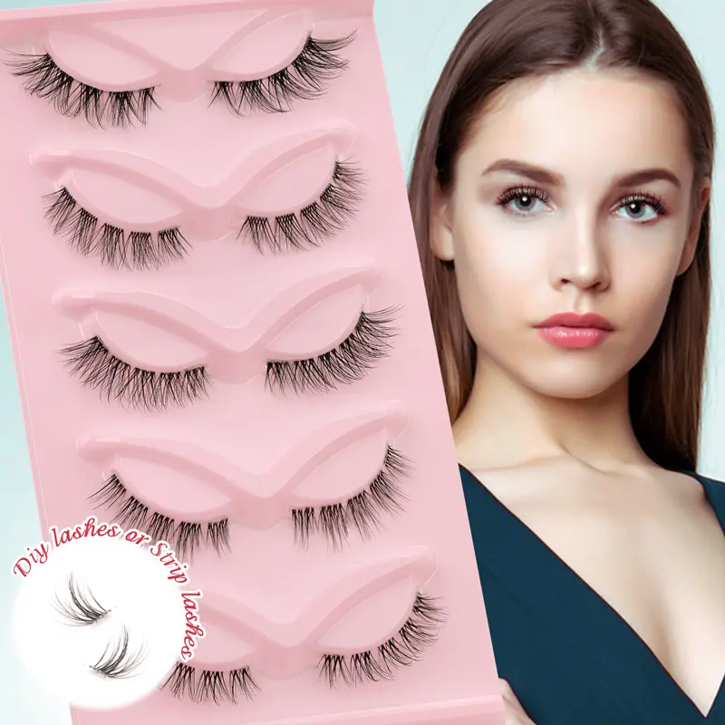 Best DIY Lash Extensions Clear Band Wispy Easy To Use At Home Custom Packaging Lash Vendor