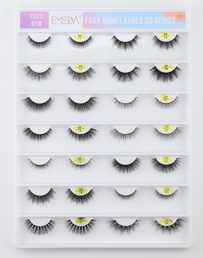 Best styles with a variety of 3D strip eyelashes