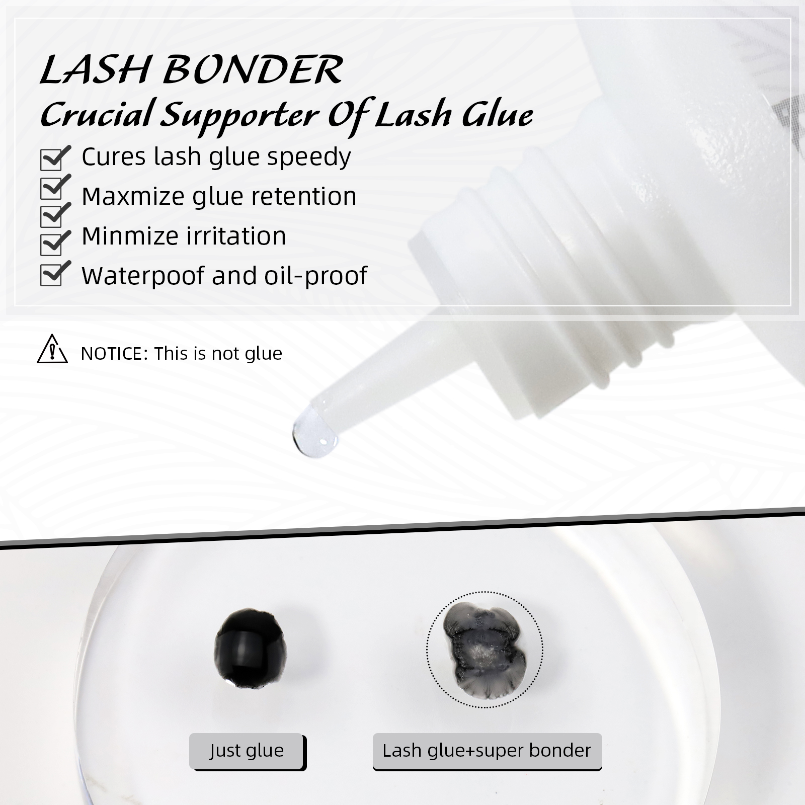 Professional Eyelash Remover Private Label Lash Super Bonder Wholesale HZ