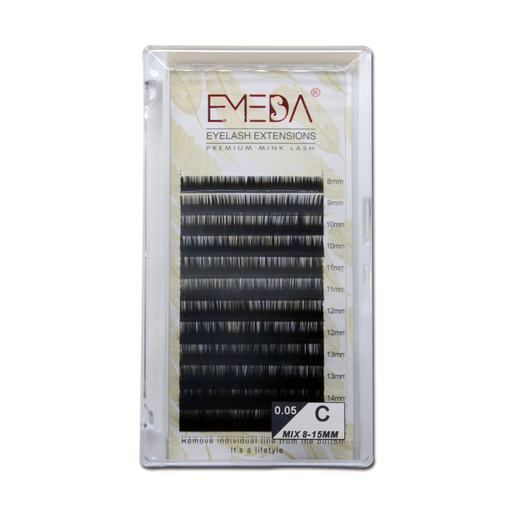 Russian Volume Lashes 0.03mm individual eyelash extensions faux mink natural lash extension salon XJ15