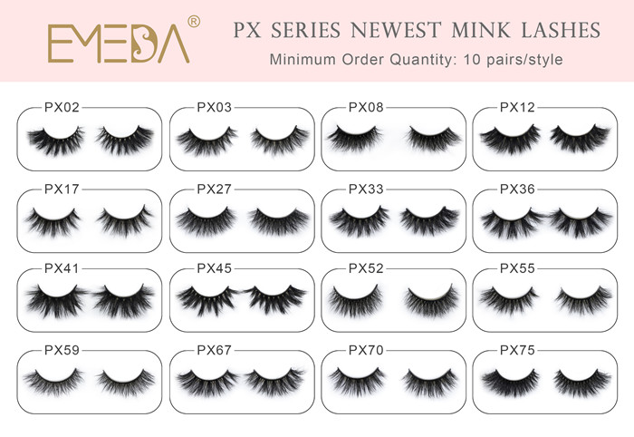 Newest Mink eyelash PX series wholesale supplier in China