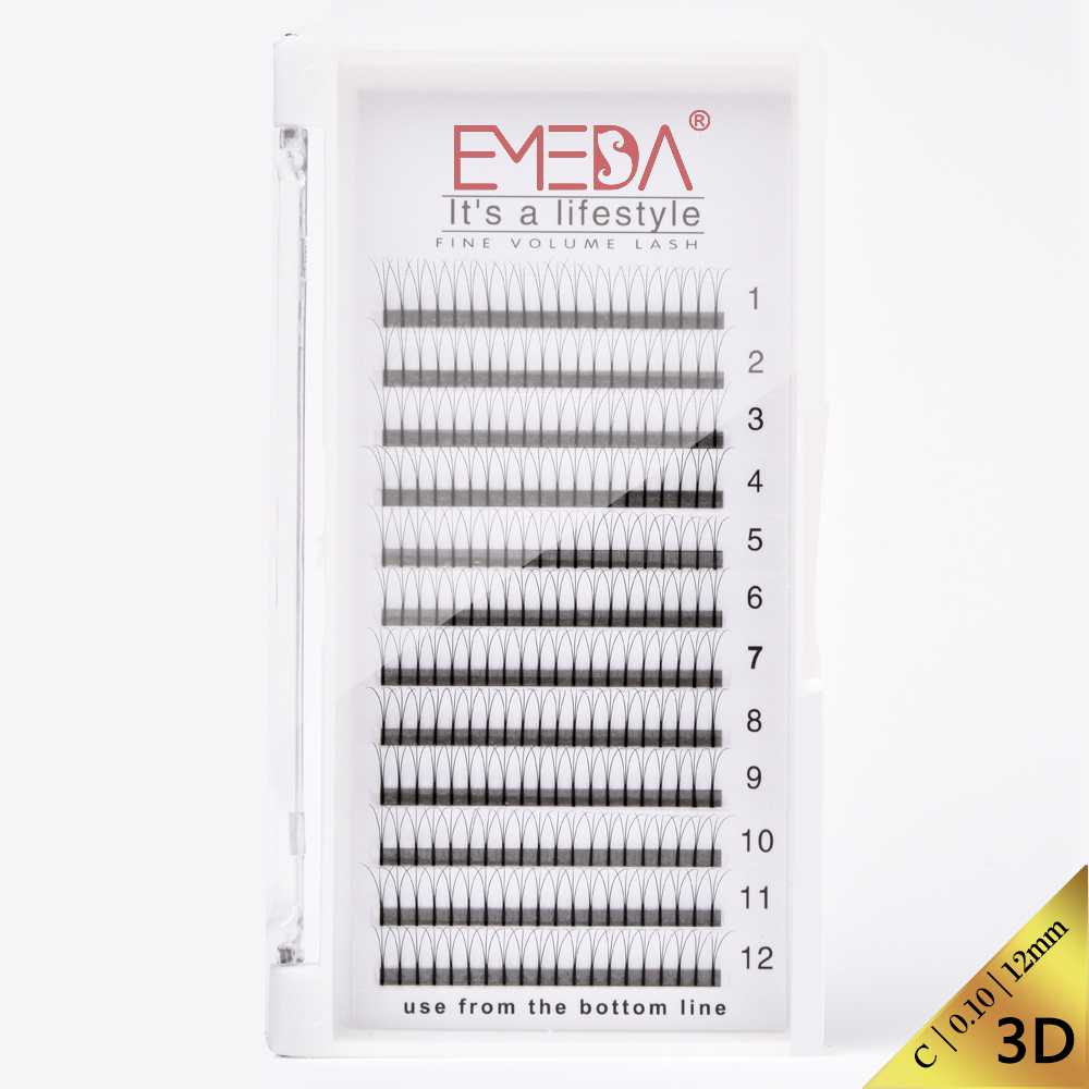 Premade Fans Lashes Extensions Custom Package Free Sample Lash Manufacturer