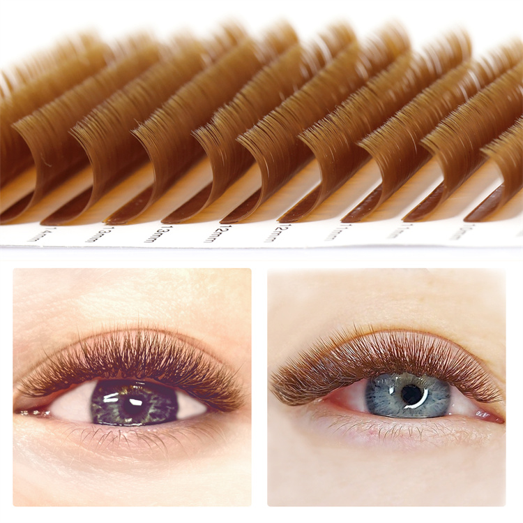Private Label  colored eyelash extensions     wk