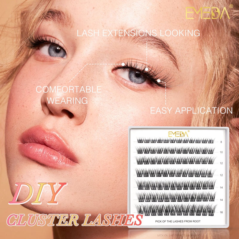 DIY Cluster Lashes Extensions New Style Custom Log...