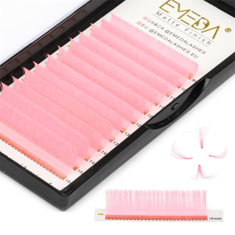 wholesale pink eyelash extensions supplies volume  wk