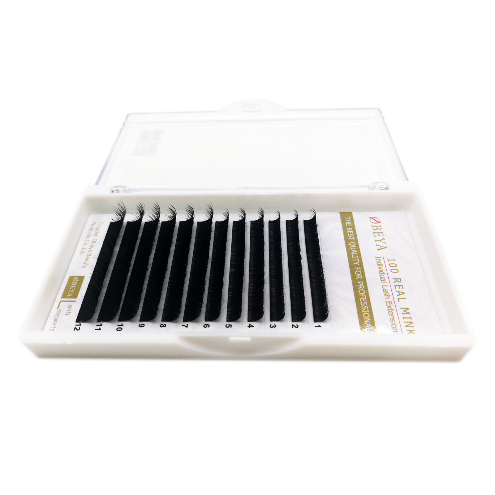 ODM OEM accepted C D Curl 100% real mink volume eyelash extensions YY