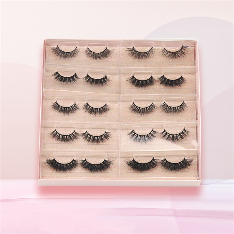 Wholesale Beauty Supply Mink Eyelashes Mink Lashes 10 pairs kit